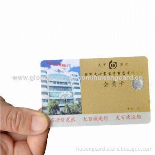 PVC Coated Card, Measures 85.5*54.0*0.82mm